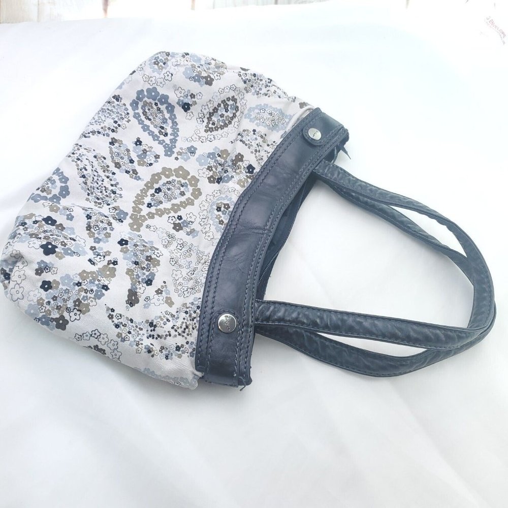 Thirty One Womens White Floral Inner Pockets Double Handles Shoulder Bag - Picture 2 of 11
